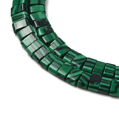 Synthetic Malachite Beads Strands G-Z045-A18-01-1