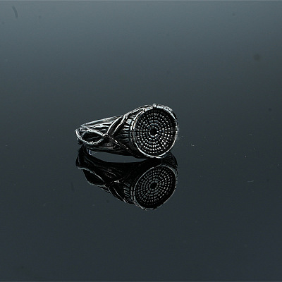 Vintage 304 Stainless Steel Finger Rings for Men WG5271E-01-1