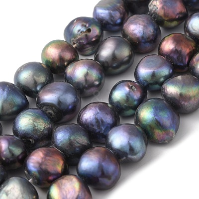 Dyed Natural Cultured Freshwater Pearl Beads Strands PEAR-A006-13C-X-1