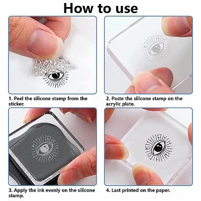 Plastic Stamps DIY-WH20018-0173-1