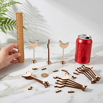 15Pcs Wood Menu Selection Sign AJEW-FG0005-87C-1