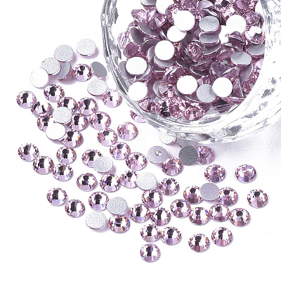 Glass Rhinestone Flat Back Cabochons RGLA-S002-04SS-13-1