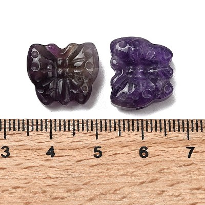 Natural Amethyst Carved Beads G-L636-B06-01-1