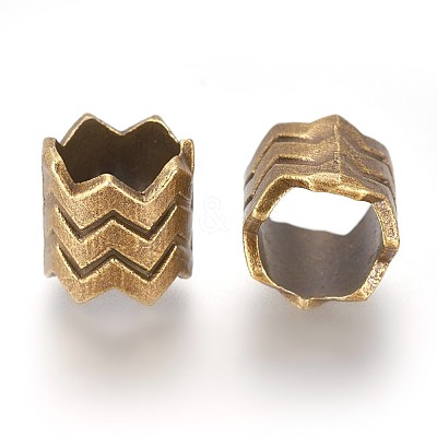 Tibetan Style Alloy Beads TIBEB-60709-AB-FF-1