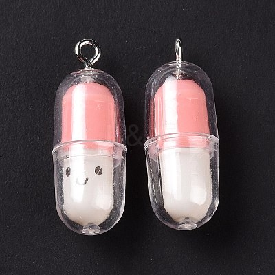 Translucent Plastic Pendants KY-L006-29C-1