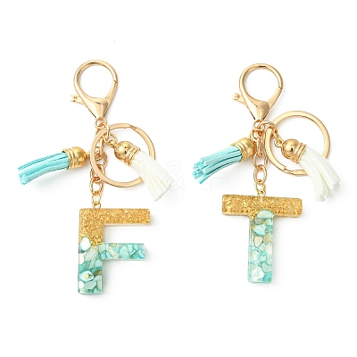 Transparent Epoxy Resin Pendant Keychains KEYC-FS00022-06-1