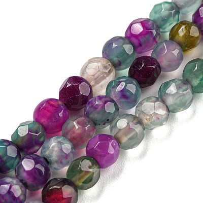 Natural Agate Beads Strands G-Q1000-01-1