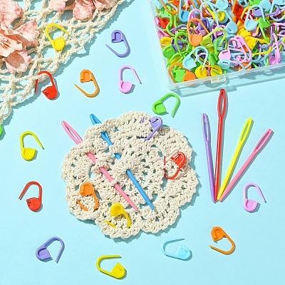 ABS Plastic Knitting Tool Kits FIND-YW0005-86-1