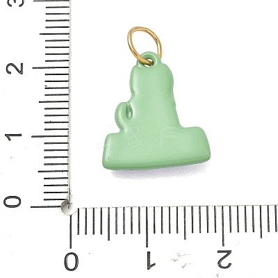 Printed 304 Stainless Steel Pendants SA-CBA4D1F-09G-D-1