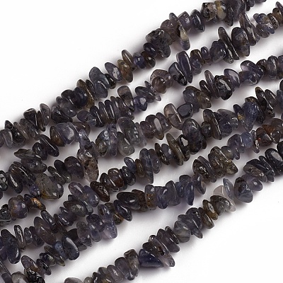 Natural Iolite Beads Strands G-D0002-C48-1