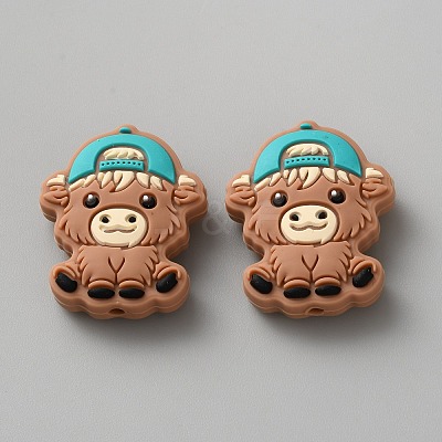 Cattle Food Grade Eco-Friendly Silicone Beads SIL-WH0018-33B-02-1