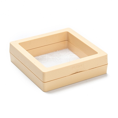 Square Transparent PE Thin Film Suspension Jewelry Display Box CON-D009-01B-01-1