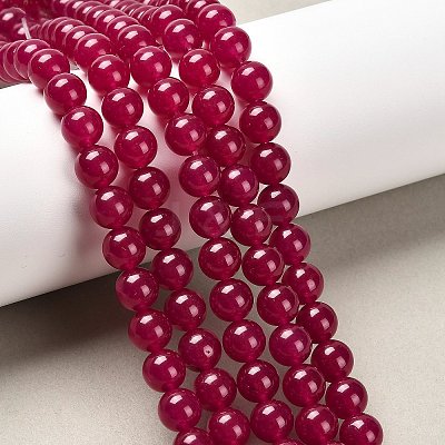 Natural & Dyed Malaysia Jade Bead Strands X-G-A146-8mm-A15-1