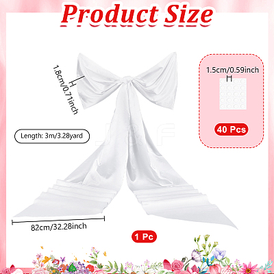 Cloth Big Bowknot Ornaments DIY-WH0308-957B-1