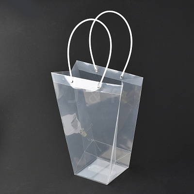 Valentine's Day Trapezoid PP Plastic Gift Bags ABAG-L015-01C-1