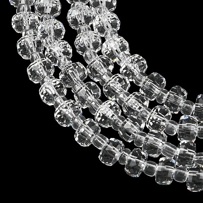 Transparent Glass Beads Strands GLAA-P076-01A-09-1