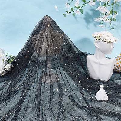 Polyester Gauze Fabric DIY-WH0759-44B-1