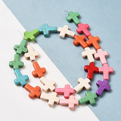 Synthetic Turquoise Dyed Beads Strands G-P507-06G-1