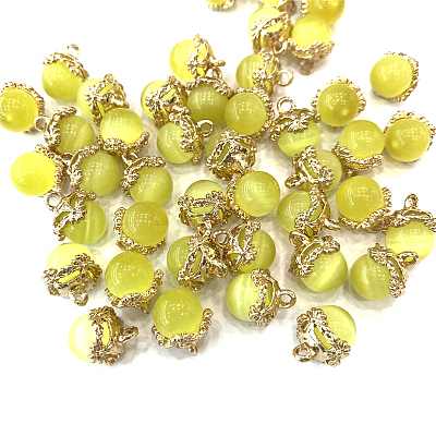 Cat Eye Charms FIND-SZC0010-610-1