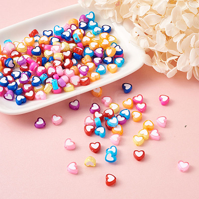 Opaque Acrylic Beads OACR-BT0001-01-1