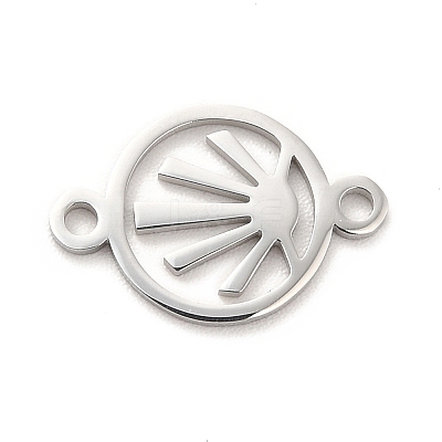 Non-Tarnish 304 Stainless Steel Connector Charms STAS-A068-01B-P-1