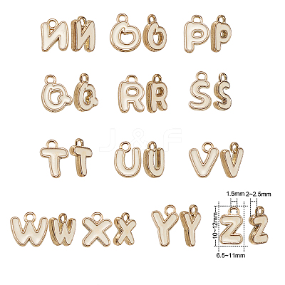 Golden Plated Alloy Enamel Charms ENAM-CJ0001-18A-1