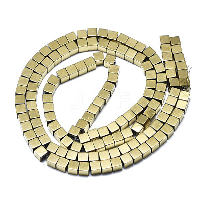 Electroplate Non-magnetic Synthetic Hematite Beads Strands G-S352-40-1