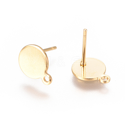 PVD Vacuum Plating 304 Stainless Steel Ear Stud Components STAS-I120-17A-G-1