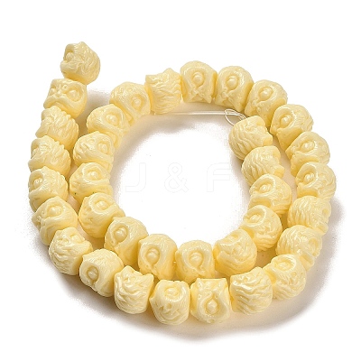 Synthetic Coral Carved Beads Strands CORA-H003-02-1
