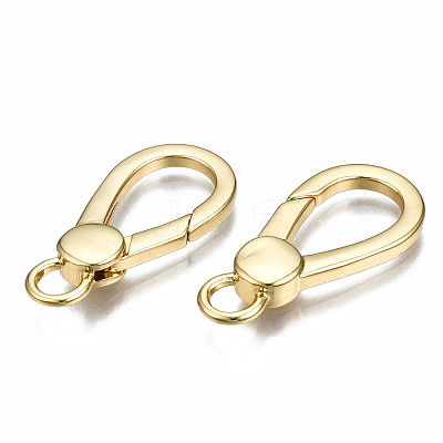 Brass Lobster Claw Clasps KK-Q252-009G-NF-1