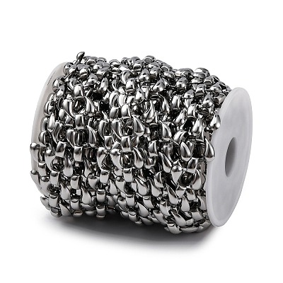 304 Stainless Steel Teardrop Link Chains CHS-B006-02P-1