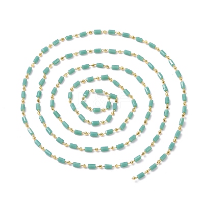3.28 Feet Handmade Glass Beaded Chains X-CHC-F008-B06-1
