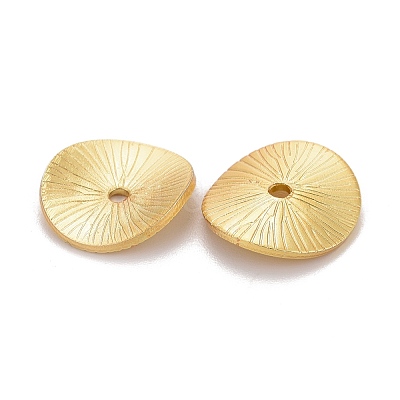 Textured Brass Beads X-KK-Z024-01G-1