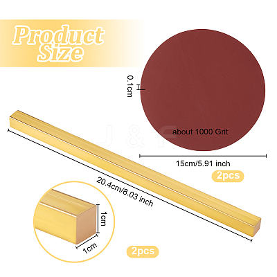 2Pcs Brass Sheets DIY-OC0013-55A-1