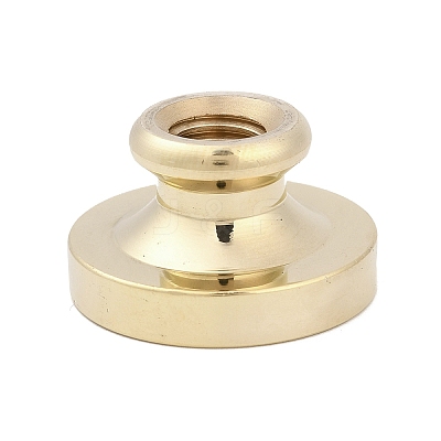 Golden Tone Crown Initial Wax Seal Brass Stamp Heads AJEW-A065-01U-1