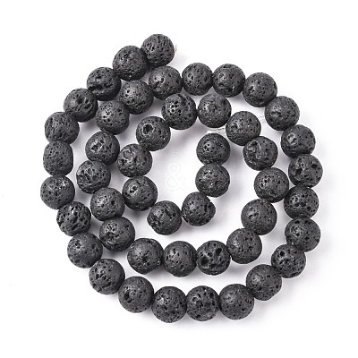 Natural Lava Rock Beads Strands X-G434-1A-1