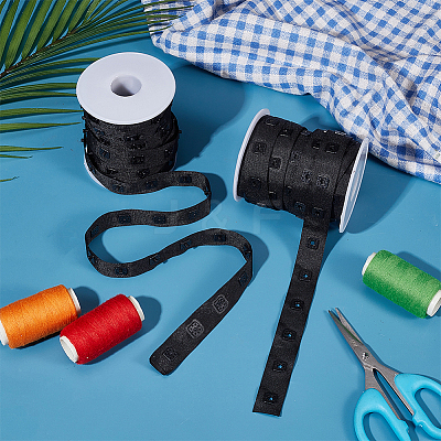 10 Yards Polyester Sewing Snap Button Tape DIY-OC0013-04A-1