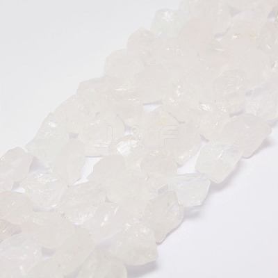 Raw Rough Natural Quartz Crystal Beads Strands G-F403-11-1