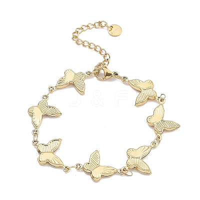 304 Stainless Steel Link Chains Bracelets BJEW-P343-01G-1