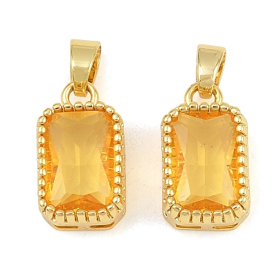Brass & Glass Pendants GL-CBA96FD-02G-1