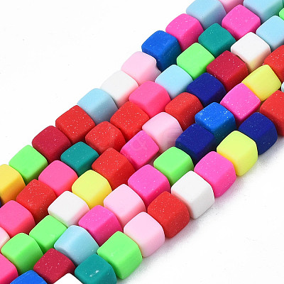 Handmade Polymer Clay Beads Strands X-CLAY-N008-061-10-1