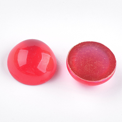 Translucent Resin Cabochons RESI-S361-8mm-07-1