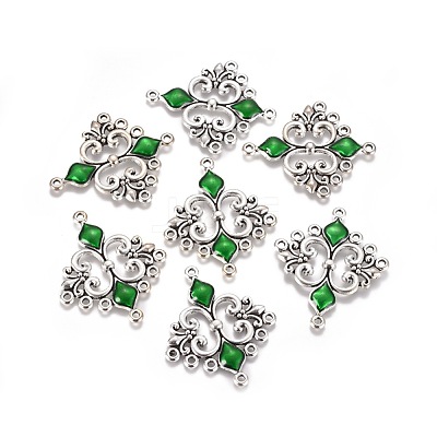 Alloy Enamel Chandelier Component Links ENAM-EA9734Y-3-1