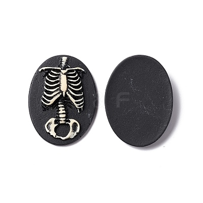 Halloween Cameos Opaque Resin Cabochons RESI-C017-01A-1