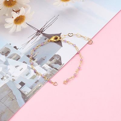 Natural Mixed Stone Handmade Beaded Chains Bracelet Making AJEW-JB00907-1