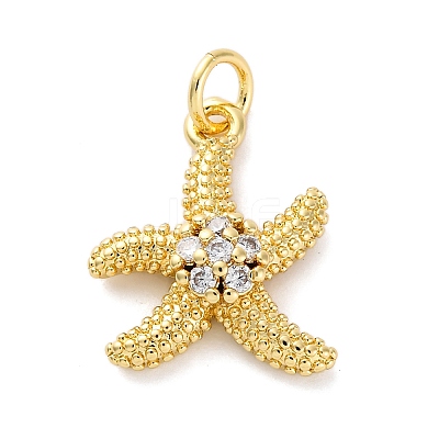 Brass Micro Pave Cubic Zirconia Pendants KK-S510-47G-02-1
