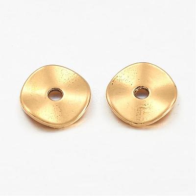 Tibetan Style Alloy Wavy Spacer Beads GLF9350Y-NF-1