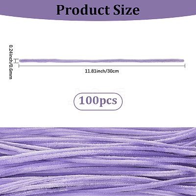 100Pcs DIY Plush Sticks FIND-SP0004-72A-1