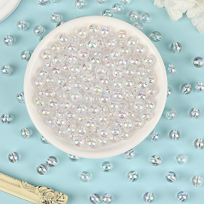 Eco-Friendly Transparent Acrylic Beads OACR-PA0001-30B-02-1