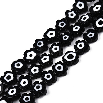 Handmade Evil Eye Lampwork Beads Strands LAMP-N029-018-09-1